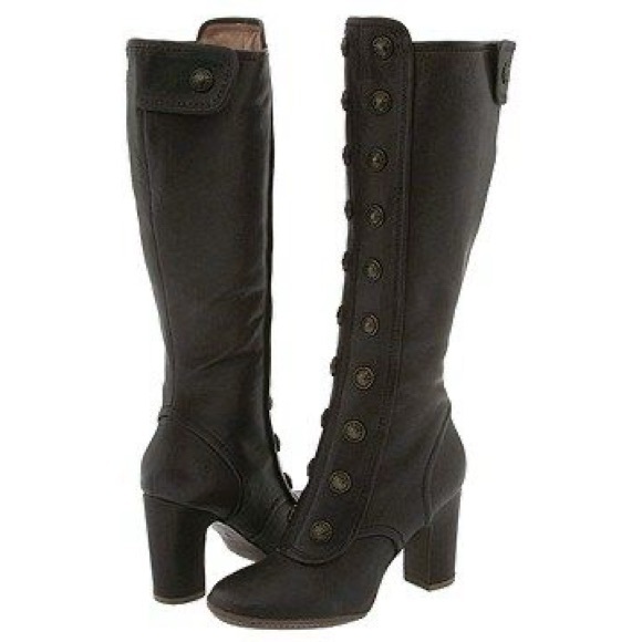ISO FRYE Adrienne Tall Button Boots - Picture 2 of 2